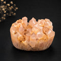 Golden Healer Quartz Round Cluster – Peach Golden Crystal Display Piece