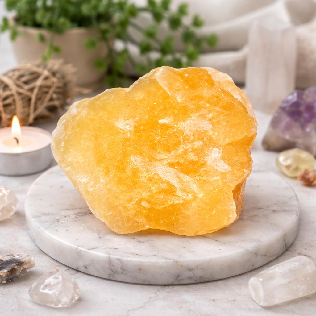 Orange Calcite Cluster
