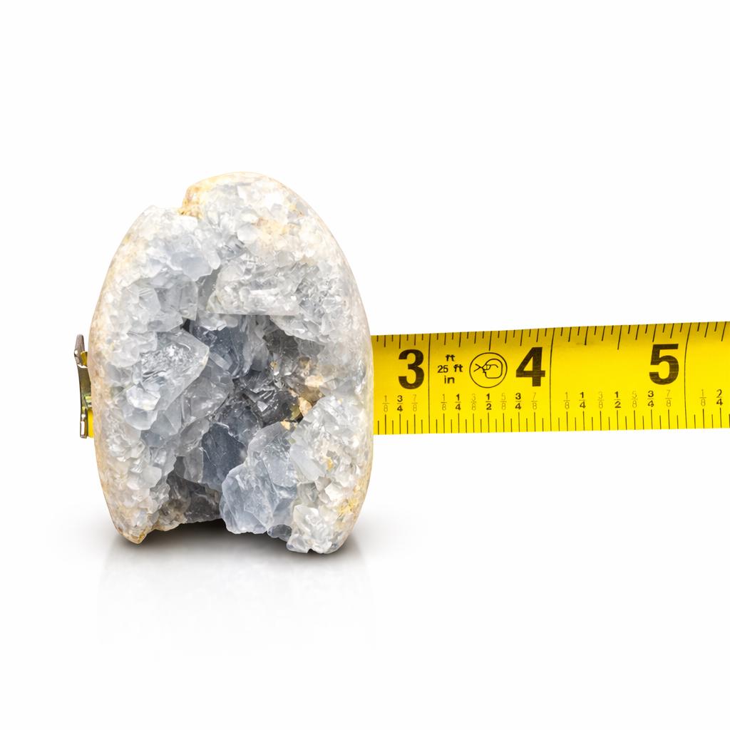 Blue Celestite Geode – Natural Celestite Crystal Cluster Display Piece