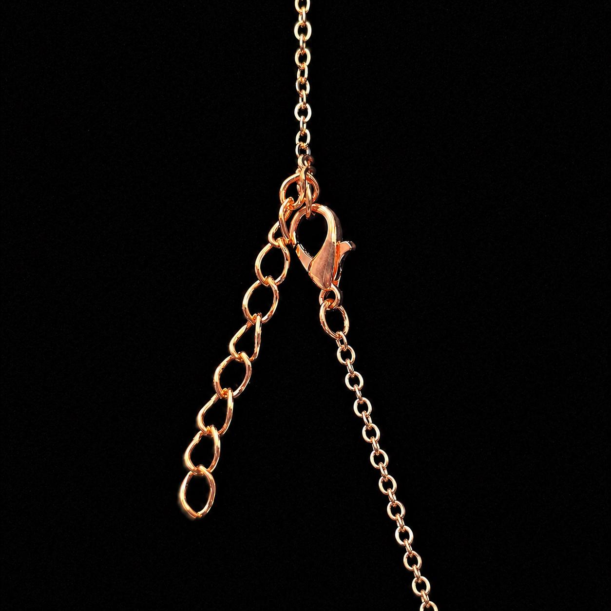 Copper Crescent Moon Necklace