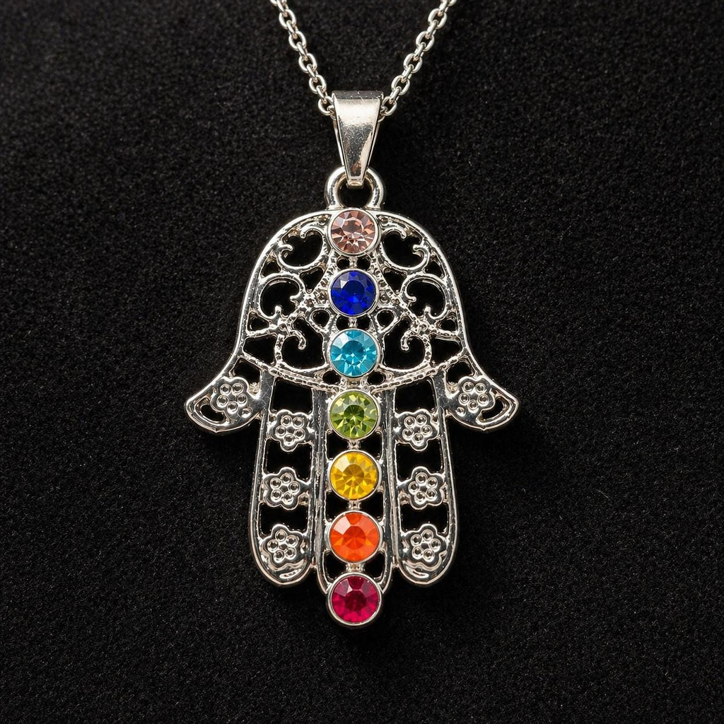 Hamsa Chakra Pendant Necklace