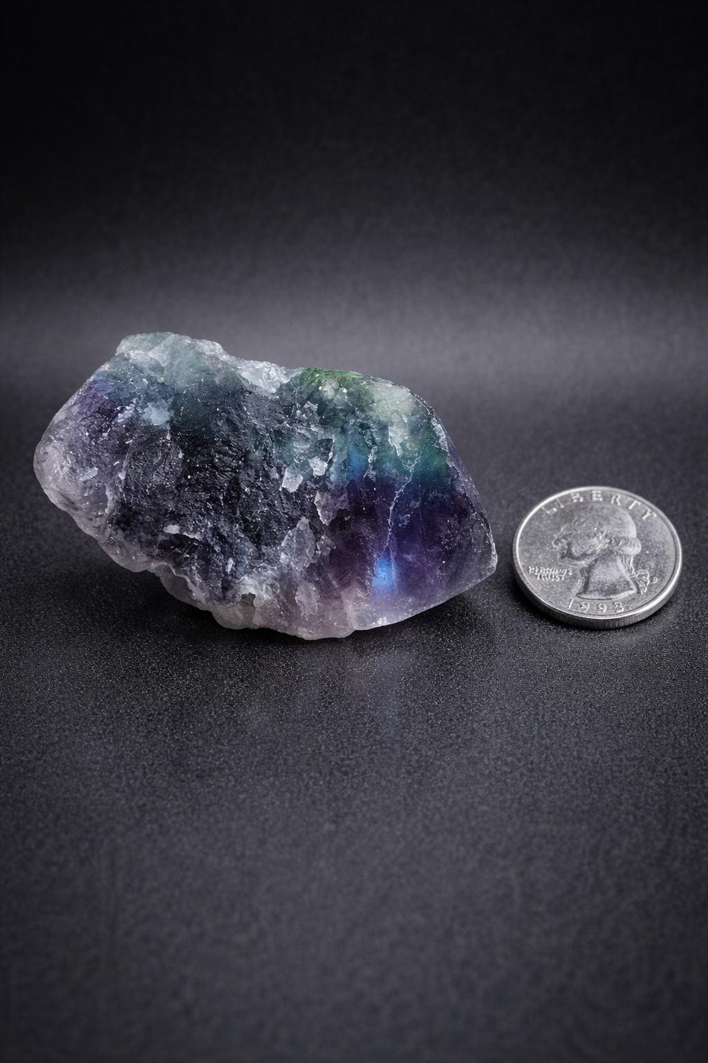 Rainbow Fluorite Raw Crystal