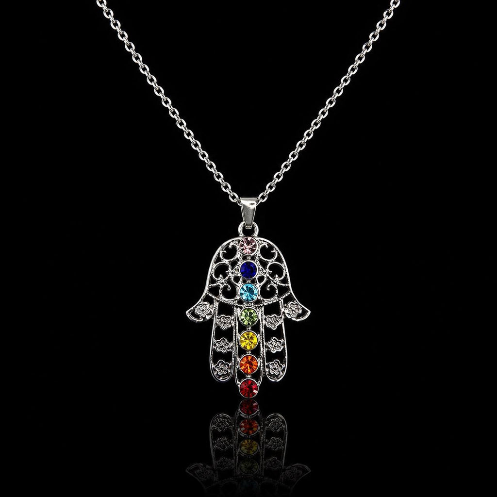 Hamsa Chakra Pendant Necklace