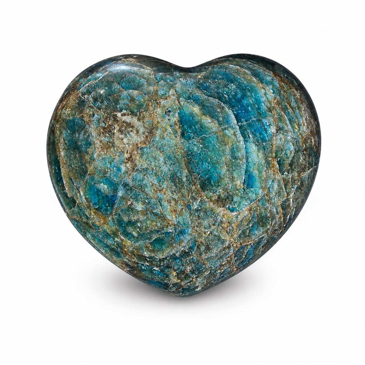 Blue Apatite Heart