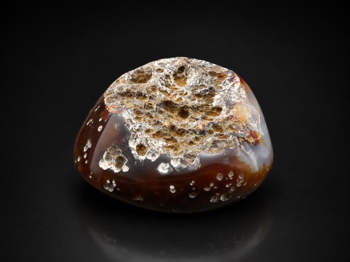 Carnelian Agate Sugar Druzy Display Stone