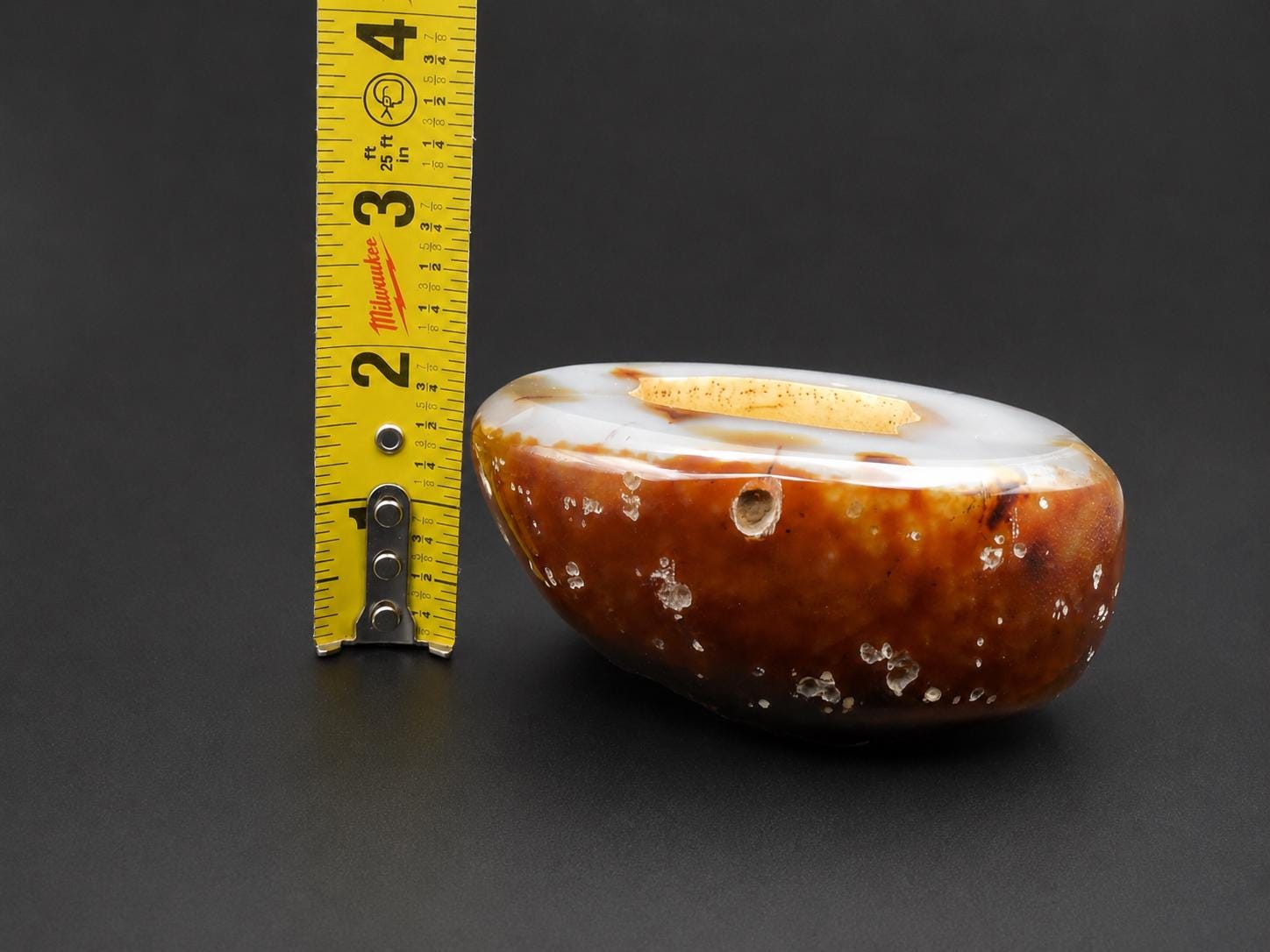 Carnelian Agate Sugar Druzy Display Stone