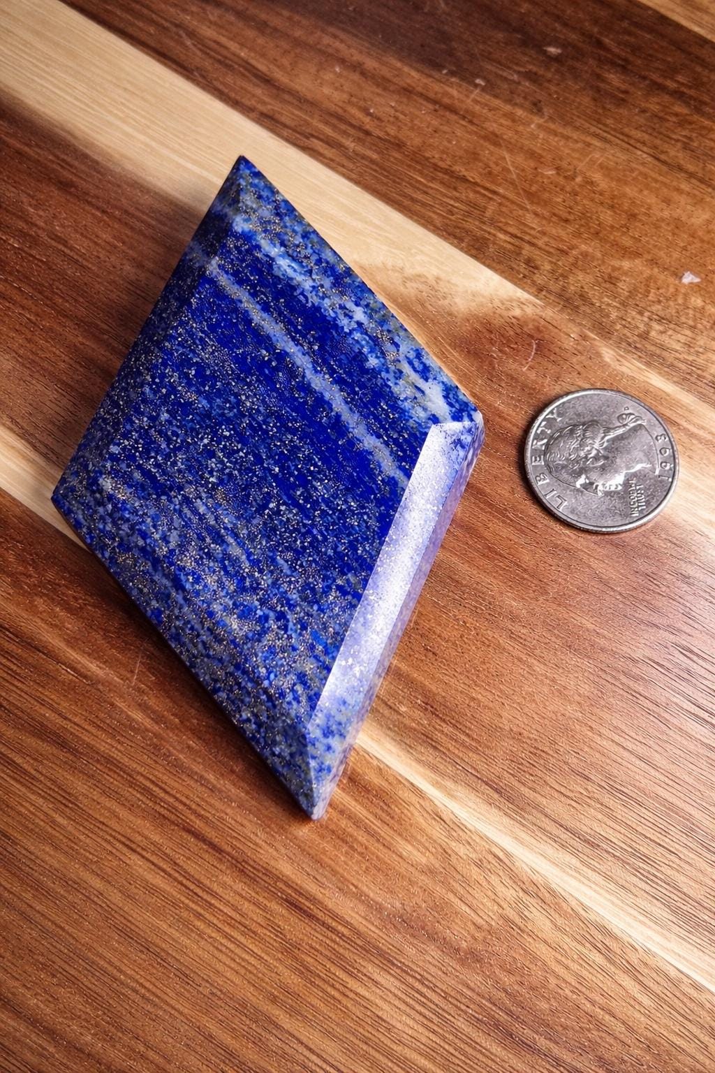 Lapis Lazuli Diamond Carving