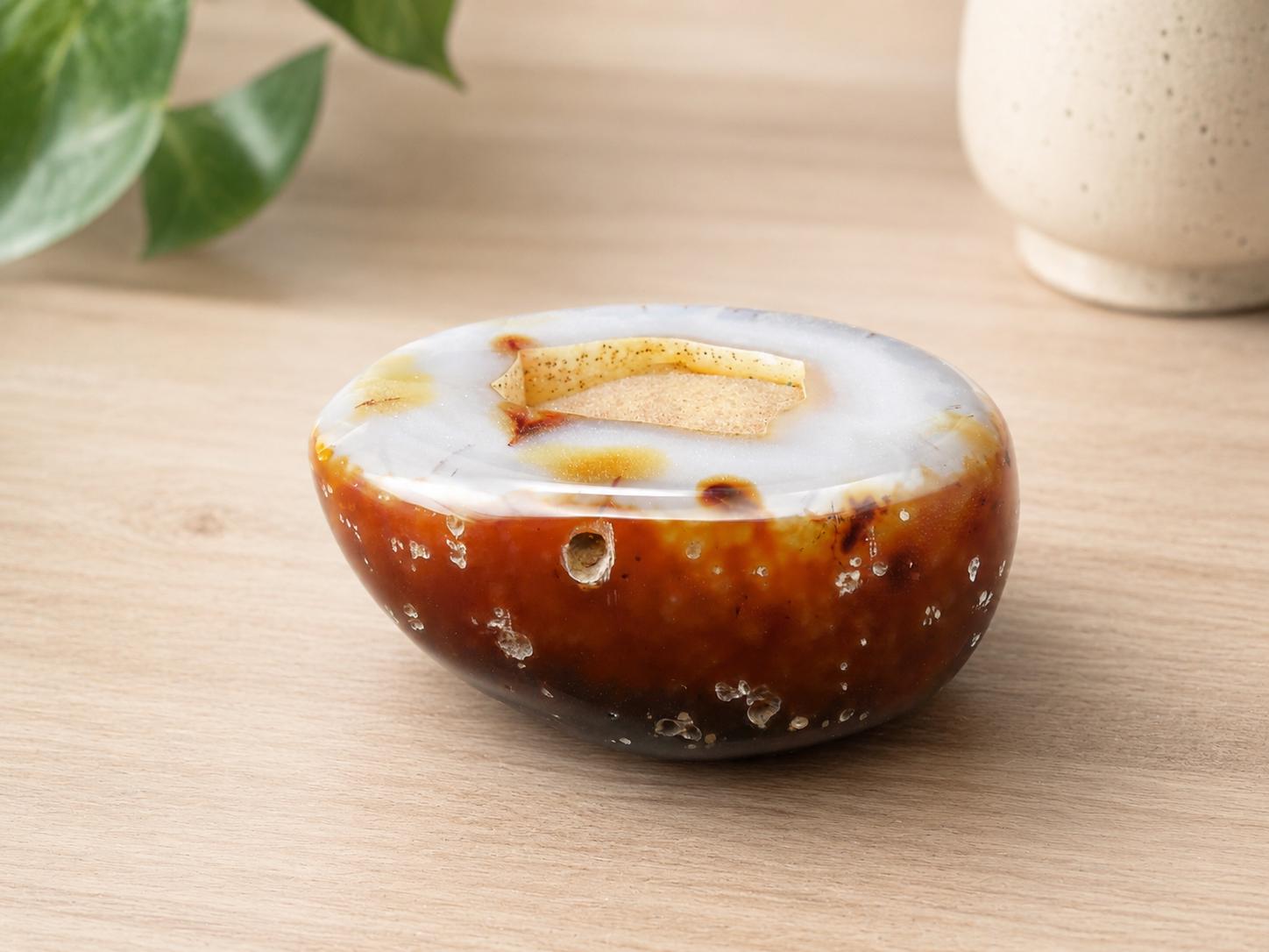 Carnelian Agate Sugar Druzy Display Stone