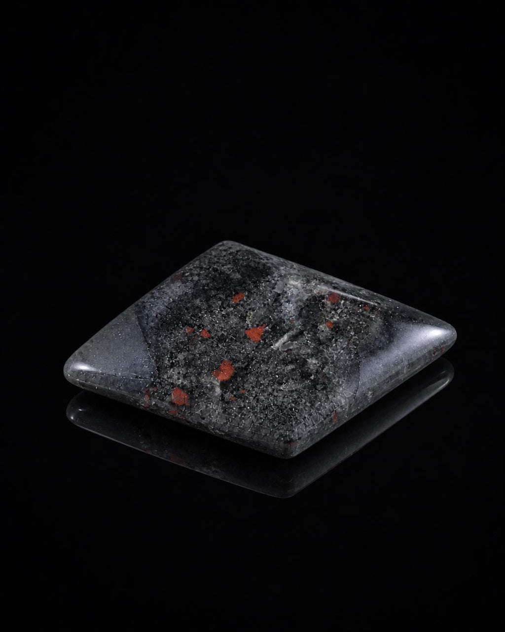 Bloodstone Freeform Crystal – Polished Green Red Grounding Stone