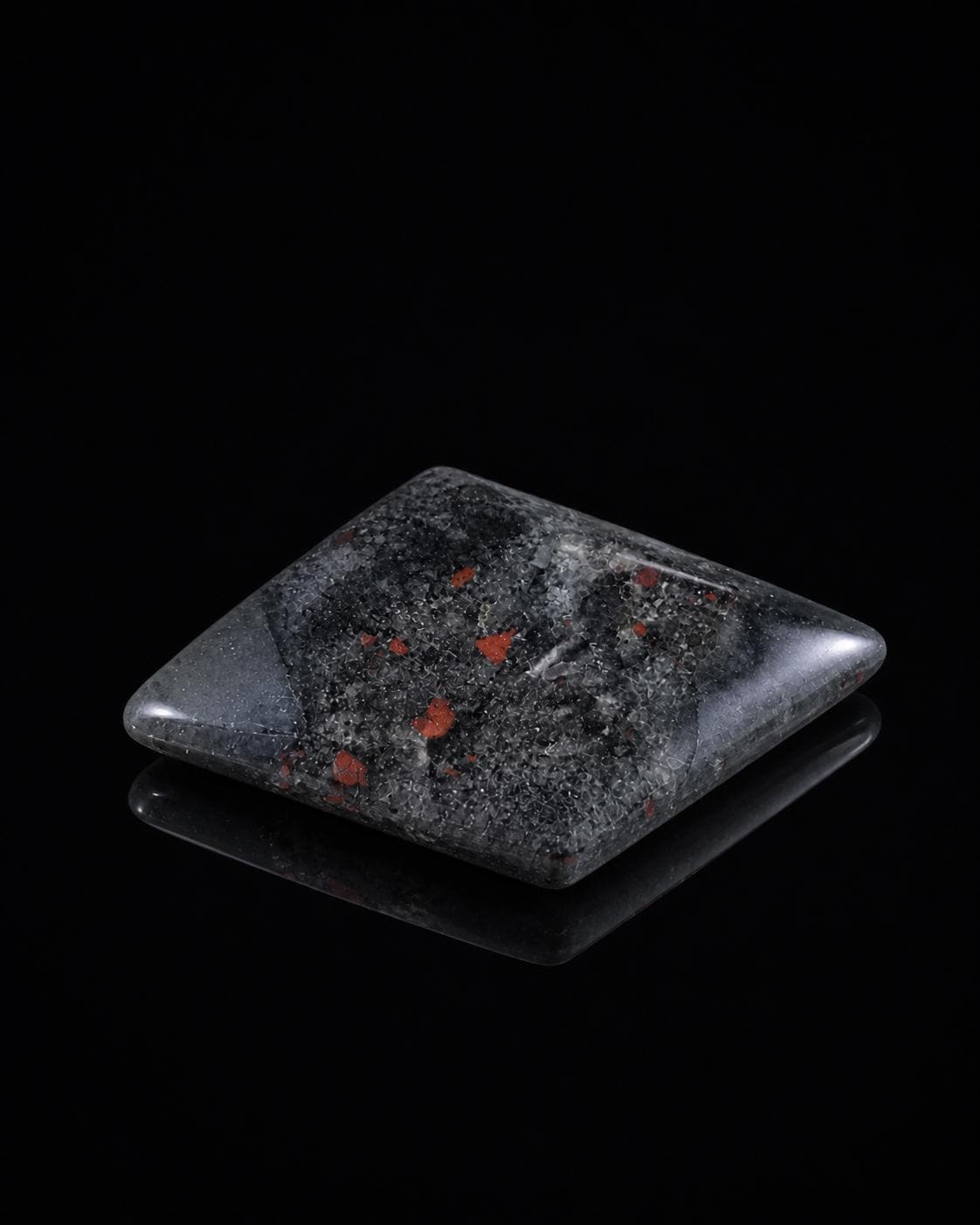 Bloodstone Freeform Crystal – Polished Green Red Grounding Stone
