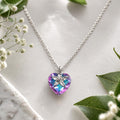 Aurora Crystal Heart Necklace