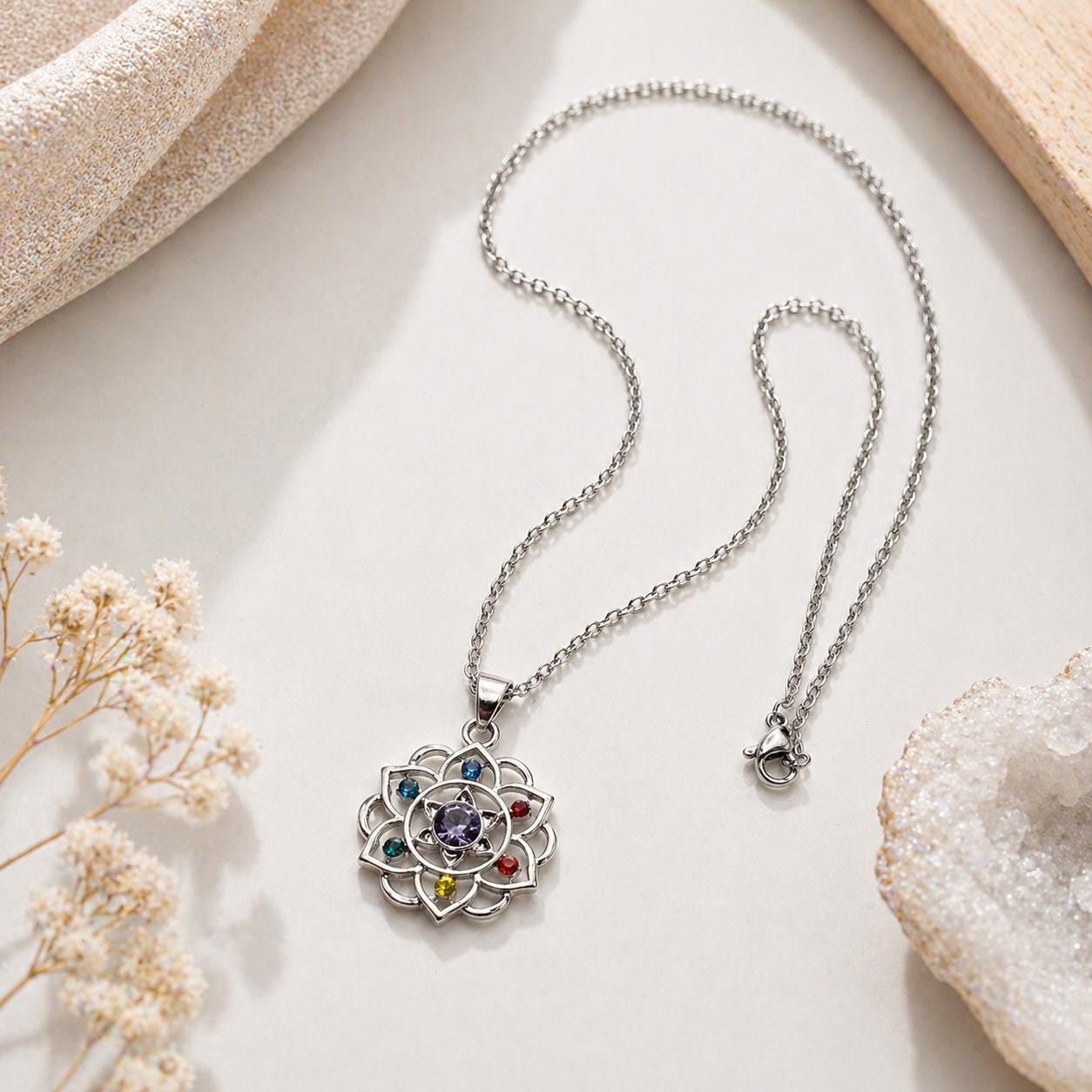 Chakra Mandala Bloom Necklace