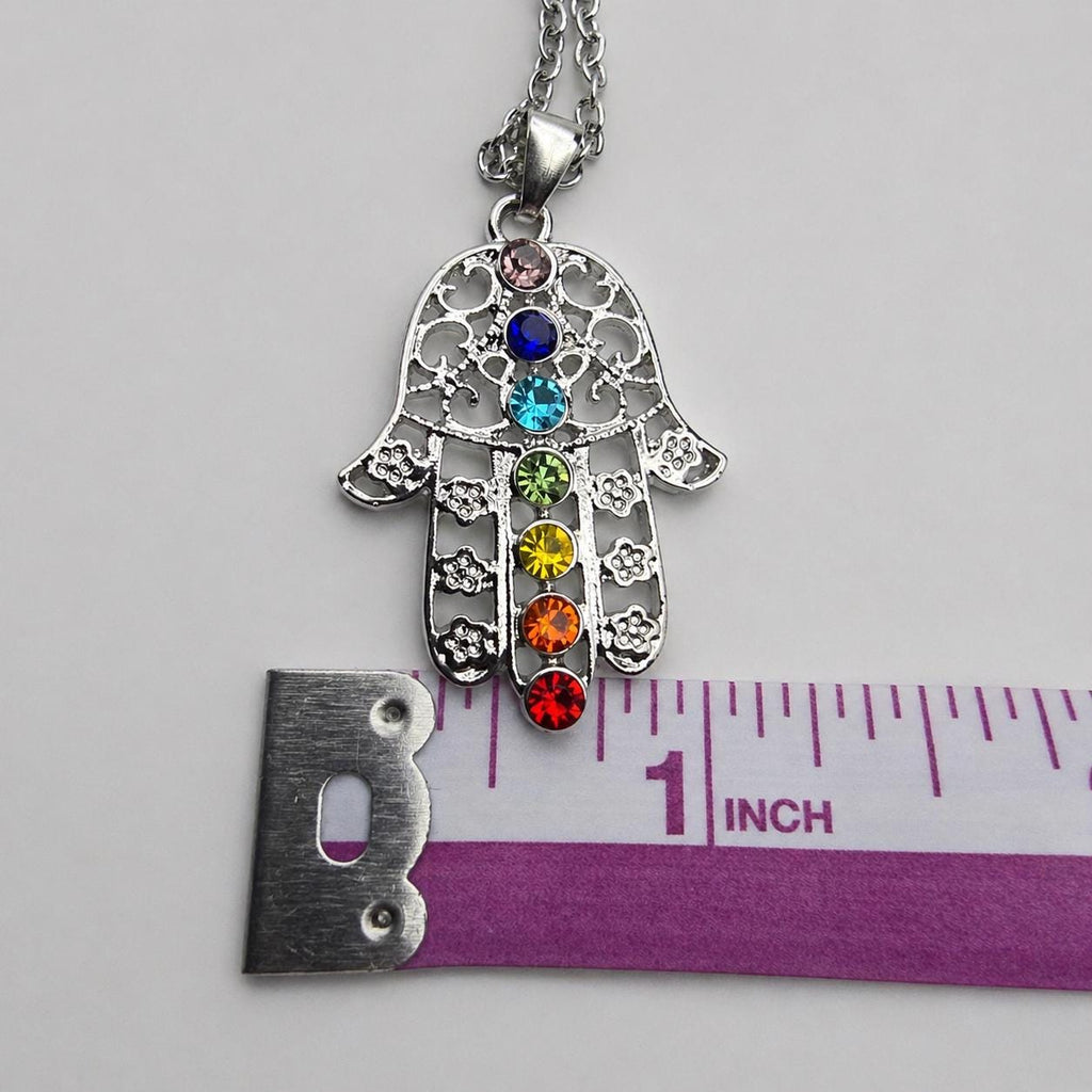 Hamsa Chakra Pendant Necklace
