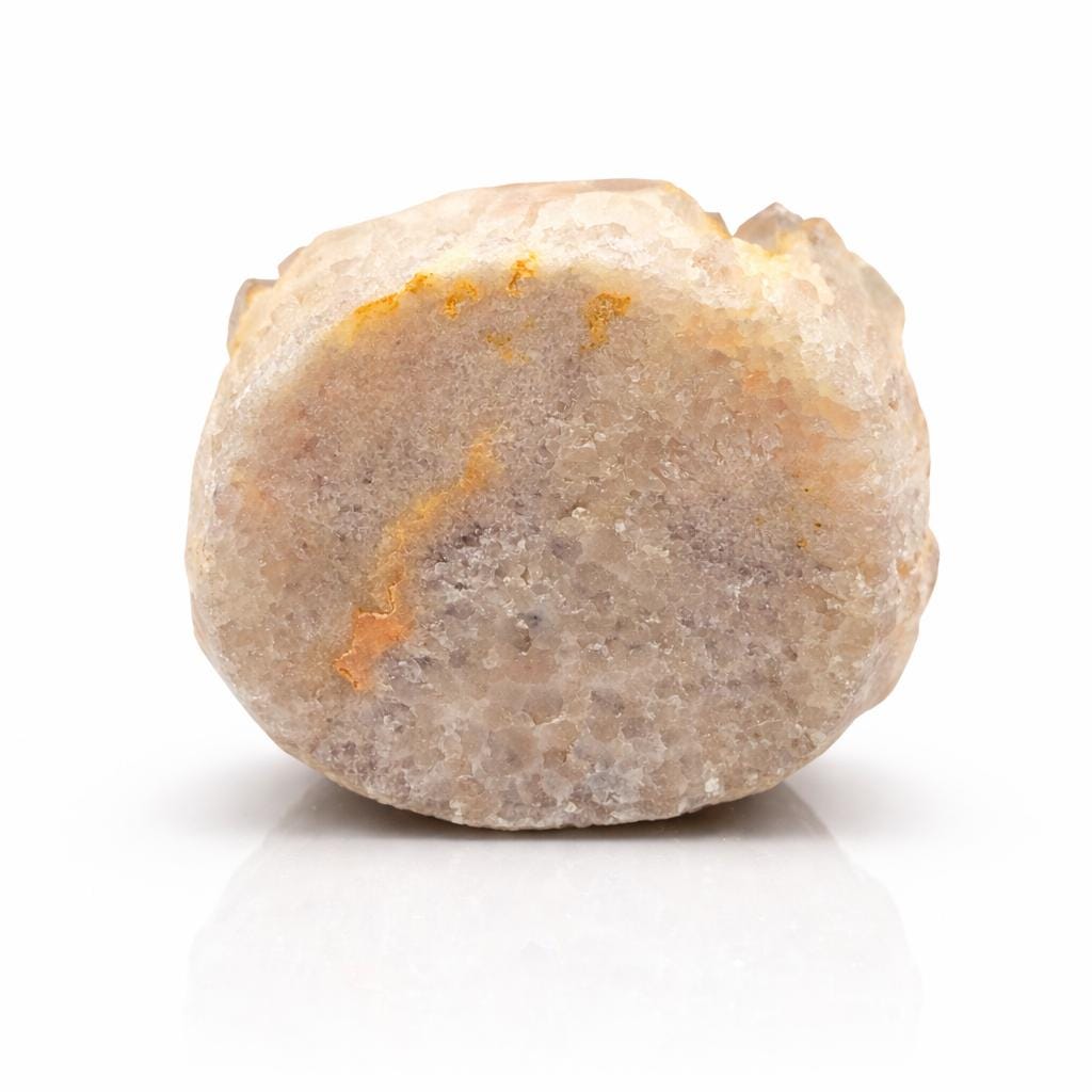Golden Healer Quartz Round Cluster – Peach Golden Crystal Display Piece