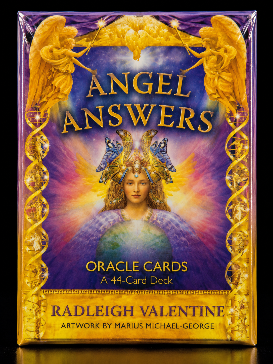 Angel Answers Oracle Cards by Radleigh Valentine – 44 Card Oracle Deck & Guidebook for Divine Guidance