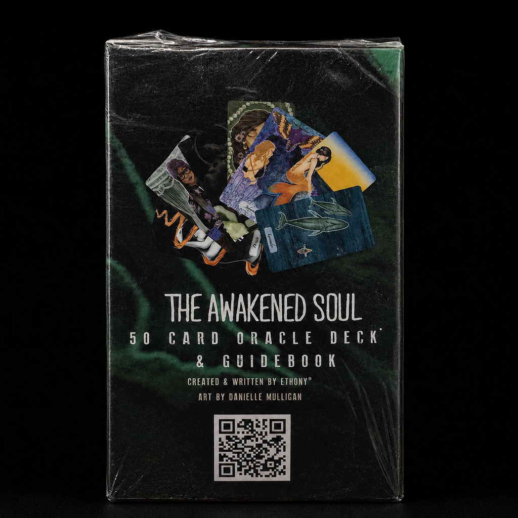 The Awakened Soul Oracle Deck by Ethony – 50 Card Oracle Deck & Guidebook for Intuition and Spiritual Growth