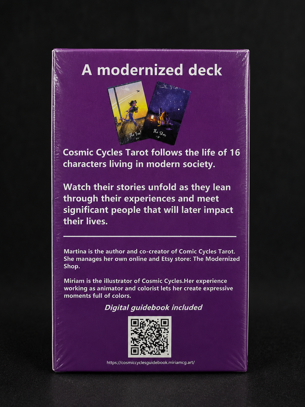 Cosmic Cycles Tarot Deck | Modern 78-Card Tarot Deck with Digital Guidebook