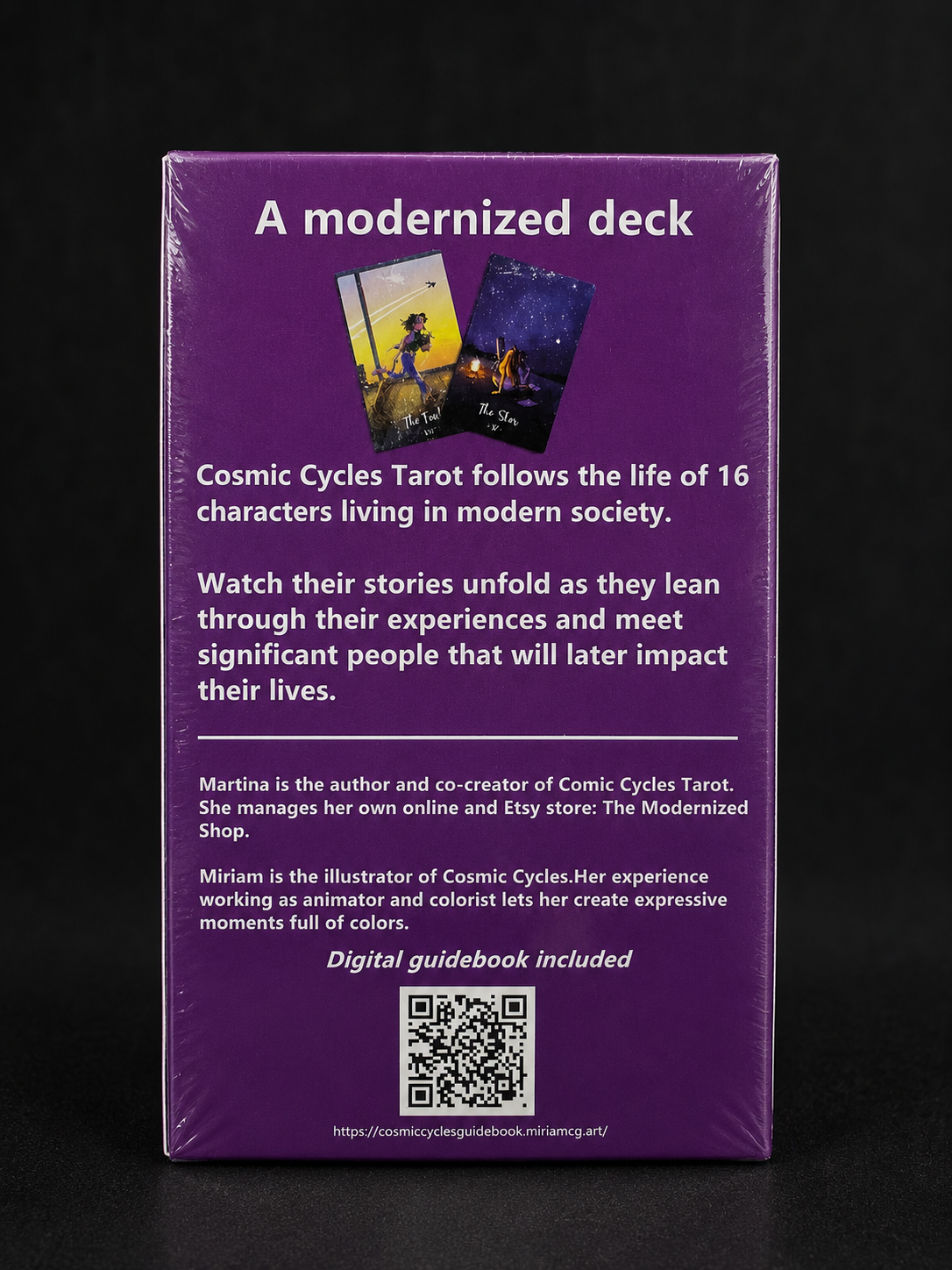 Cosmic Cycles Tarot Deck | Modern 78-Card Tarot Deck with Digital Guidebook