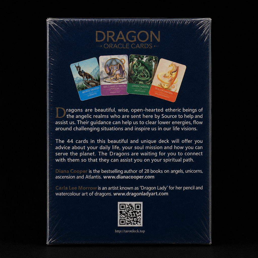Dragon Oracle Cards with Guidebook | 44-Card Dragon Guidance & Spiritual Wisdom Deck
