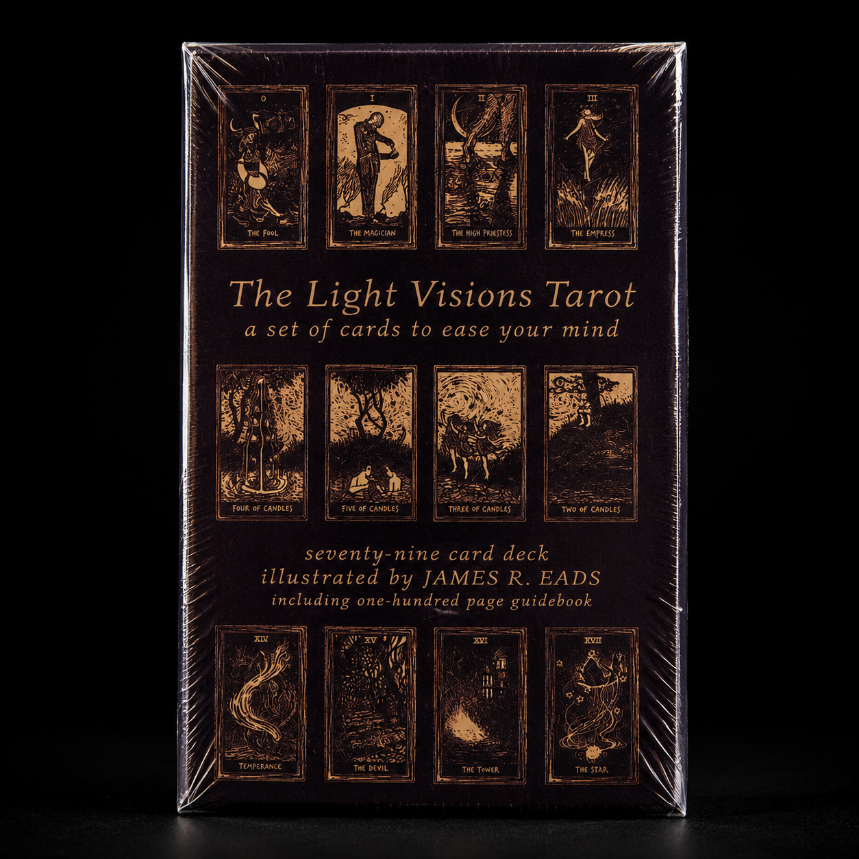 The Light Visions Tarot | 79-Card Indie Tarot Deck with 100-Page Guidebook by James R. Eads