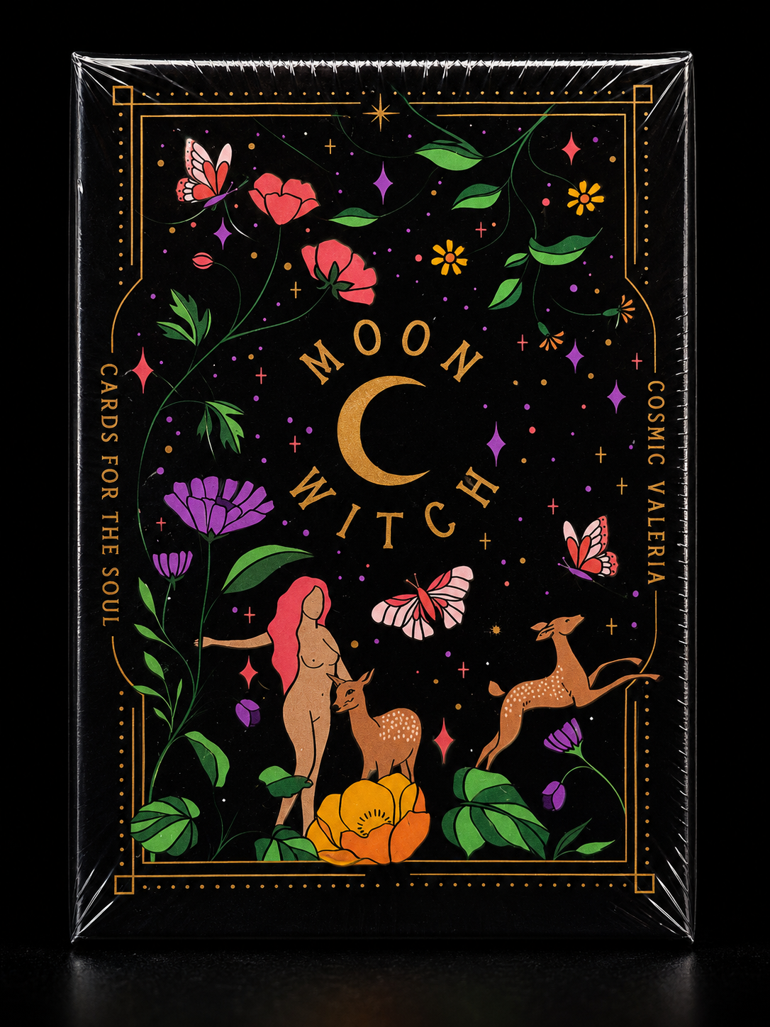 Moon Witch Oracle Cards – Cosmic Valeria 44-Card Oracle Deck for Divine Feminine Guidance & Lunar Wisdom