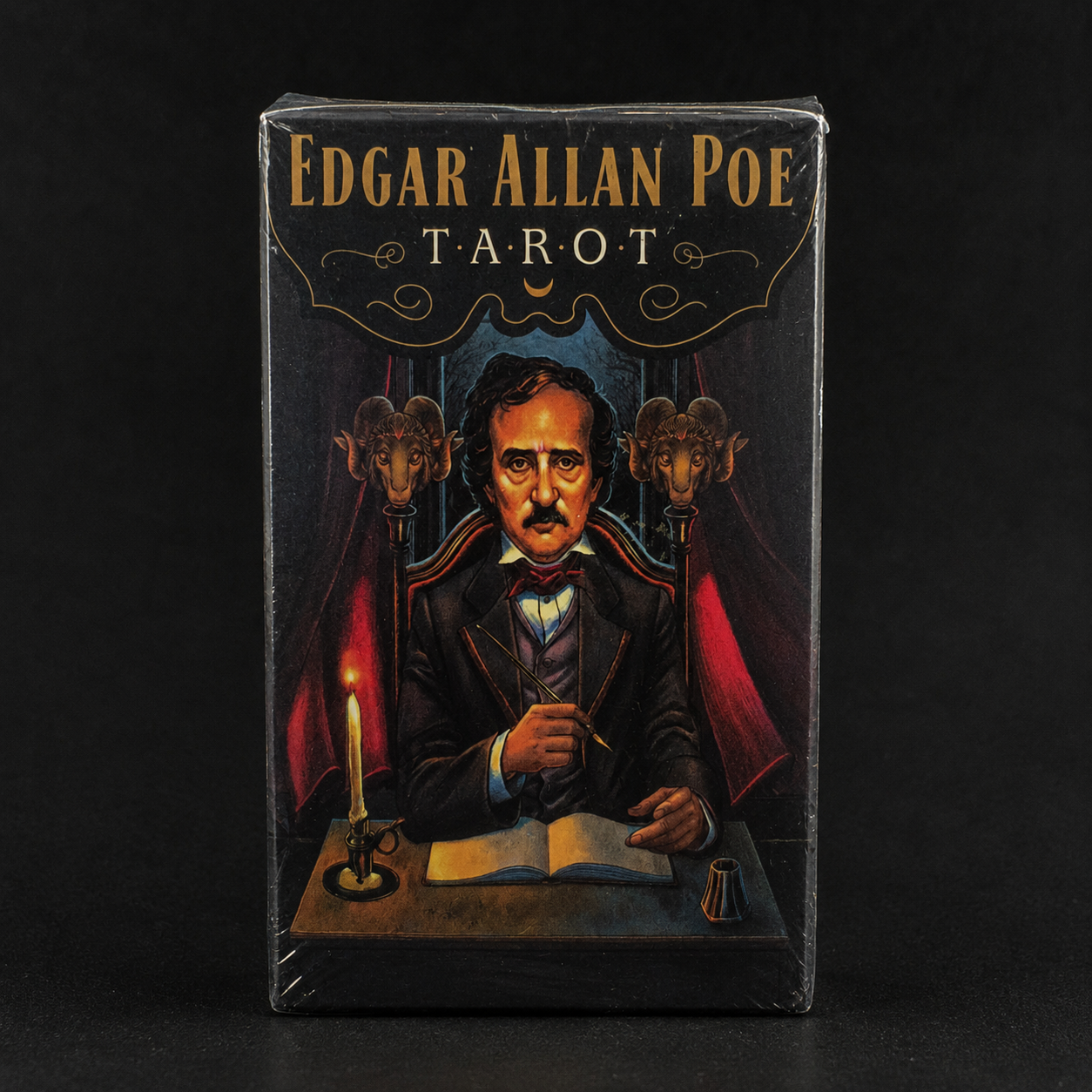Edgar Allan Poe Tarot | Gothic 78-Card Tarot Deck Inspired by Poe's Macabre Tales