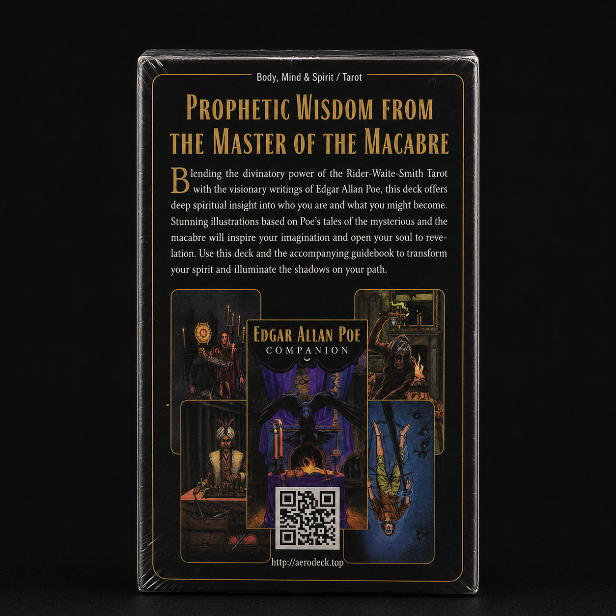Edgar Allan Poe Tarot | Gothic 78-Card Tarot Deck Inspired by Poe's Macabre Tales