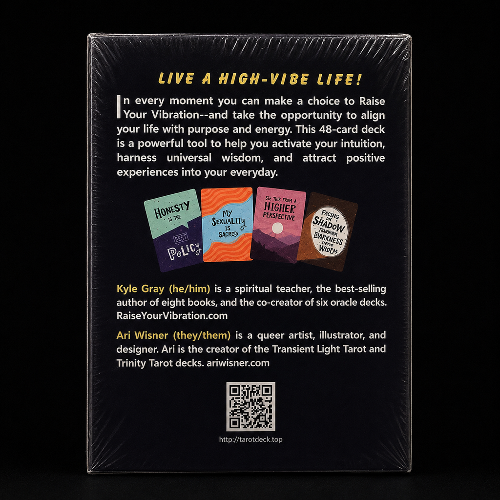 Raise Your Vibration Oracle – 48-Card Inspirational Oracle Deck & Guidebook