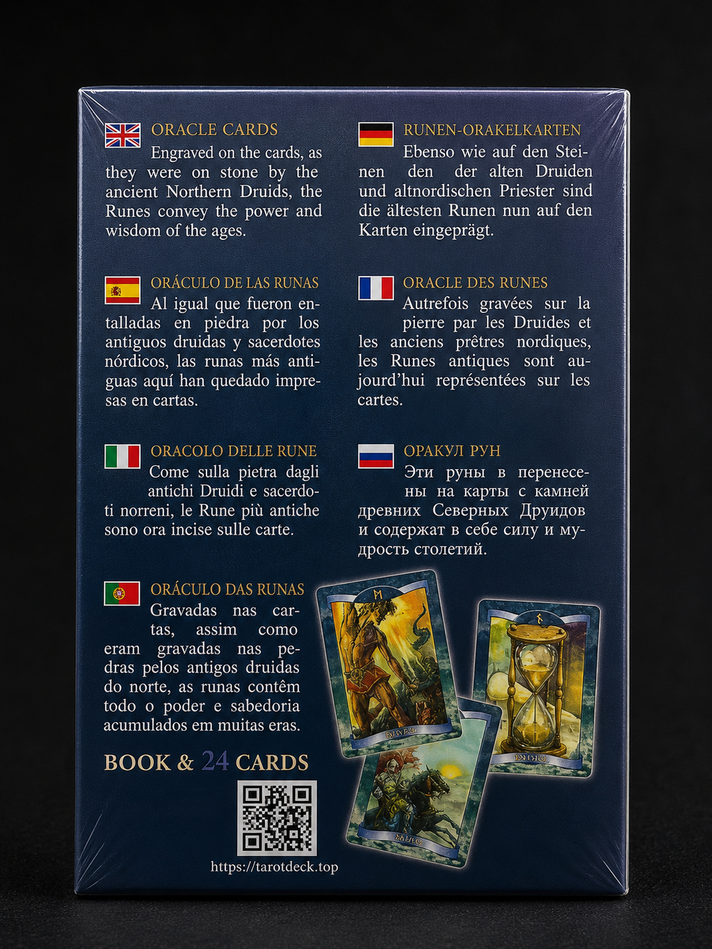 Runes Oracle Cards with Guidebook | 24-Card Norse Rune Divination Deck
