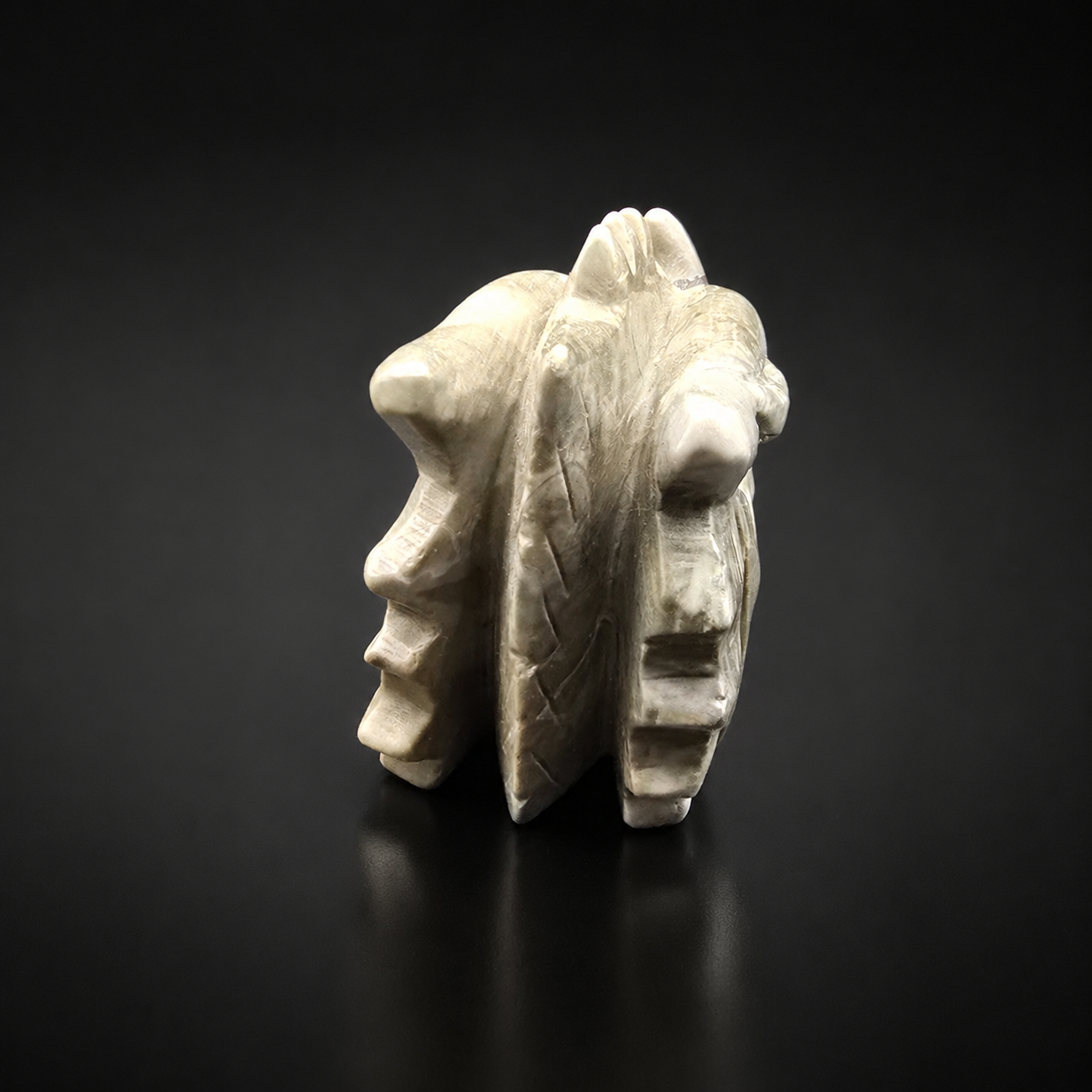 Septarian Dragon Head Carving