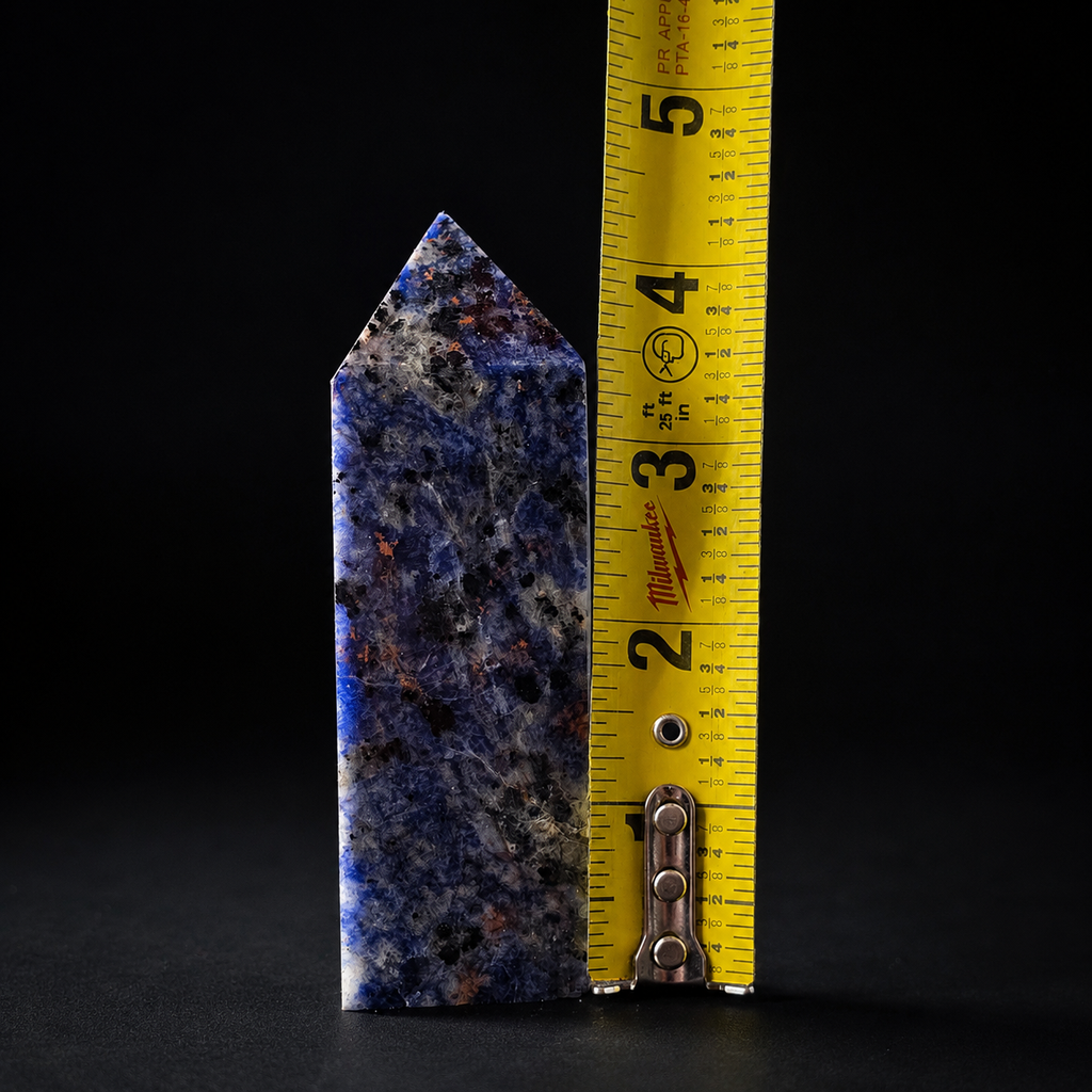 Sodalite Tower Polished Crystal Point