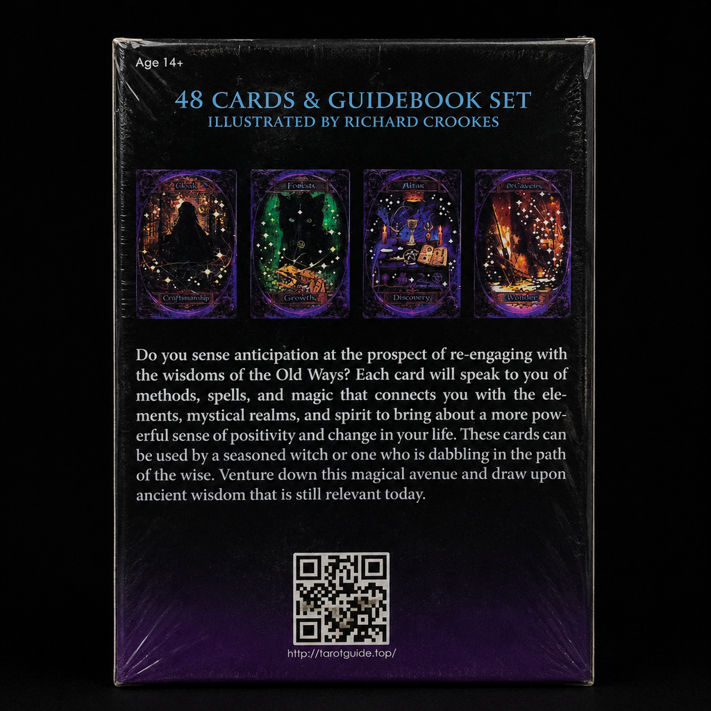 Witches' Wisdom Oracle Cards with Guidebook | 48-Card Witchcraft & Spiritual Guidance Deck