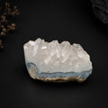 Clear Quartz Cluster with Blue Agate Base