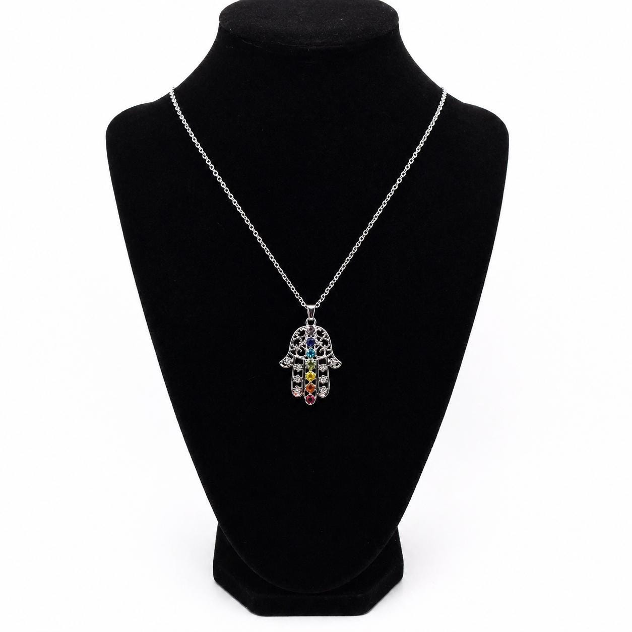 Hamsa Chakra Pendant Necklace
