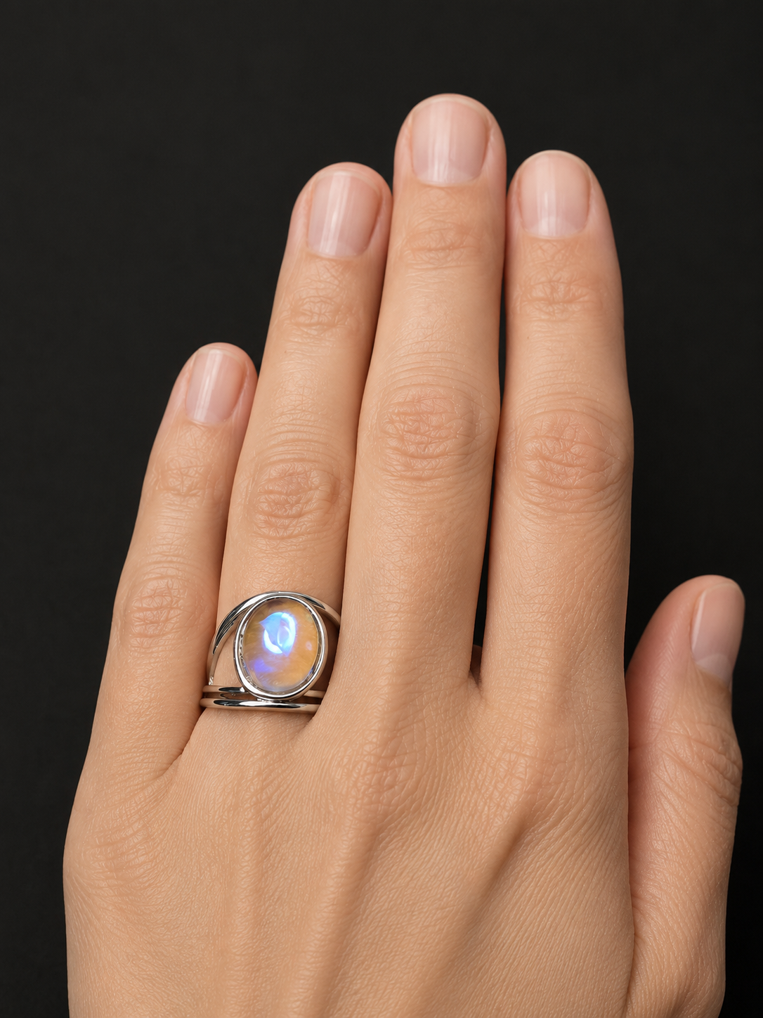 Moonbeam Glow Opalite Ring